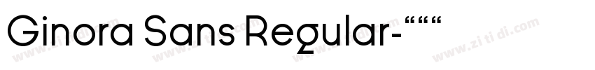 Ginora Sans Regular字体转换